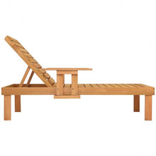 Load image into Gallery viewer, Patio Side Deck Wood Chaise Sun Lounger
