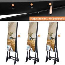 Load image into Gallery viewer, Standing Armoire Organizer  Jewelry Cabinet w/ LED -Black
