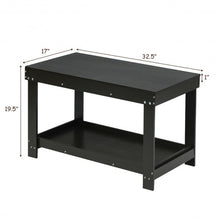 Load image into Gallery viewer, Solid Multifunctional Wood Kids Activity Play Table-Black
