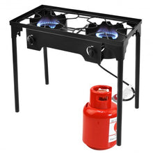 Load image into Gallery viewer, 150000 BTU Double Burner Outdoor Stove BBQ Grill
