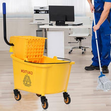 Load image into Gallery viewer, 31 Quart Side Mop Bucket Press Wringer
