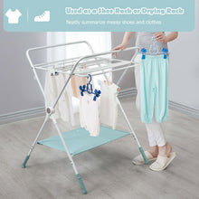 Load image into Gallery viewer, Folding Baby Changing Table with Storage -Blue
