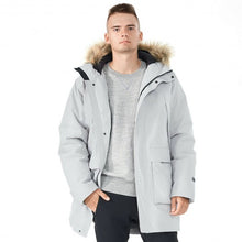 Load image into Gallery viewer, Men&#39;s Hooded Insulated Winter Puffer Parka Coat-Gray-XL
