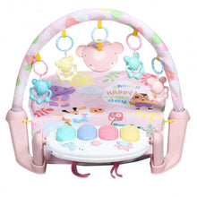 Load image into Gallery viewer, 3 in 1 Fitness Music and Lights Baby Gym Play Mat-Pink
