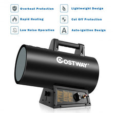 Load image into Gallery viewer, 60000 BTU Outdoor Protection Portable Propane Forced Air Heater
