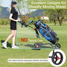Load image into Gallery viewer, Durable Foldable Steel Golf Cart with Mesh Bag
