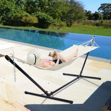 Load image into Gallery viewer, 10 ft Space Saving Steel Hammock Stand
