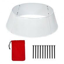 Load image into Gallery viewer, Galvanized Metal ChristmasTree Collar Skirt Ring Cover Decor-White
