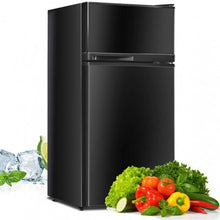 Load image into Gallery viewer, 2 Doors Cold-rolled Sheet Compact Refrigerator-Black
