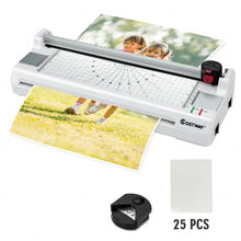 Load image into Gallery viewer, 13&quot; Hot and Cold Paper Trimmer with Corner Rounder and 25 Pouches-White
