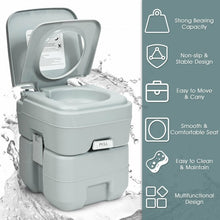 Load image into Gallery viewer, 5.3 Gallon 20L Portable Travel Toilet Potty Commode
