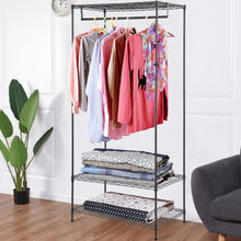 Load image into Gallery viewer, 3-Tier Portable Clothing Rack Garment Hanger
