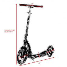 Load image into Gallery viewer, Adjustable Foldable Aluminum Kids Kick Scooter w/ Shoulder Strap-White
