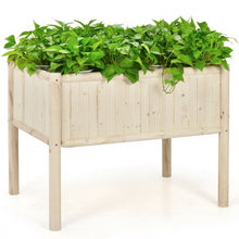 Load image into Gallery viewer, Elevated Wood Planter Box with Fir and Pine Wood Frame
