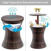 Load image into Gallery viewer, Adjustable Outdoor Patio Rattan Ice Cooler
