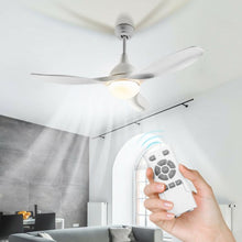 Load image into Gallery viewer, Modern 48&quot; Ceiling Fan w/ Dimmable LED Light &amp; Remote Control Reversible Blades

