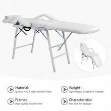 Load image into Gallery viewer, 73&quot; Portable Tattoo Salon Facial Bed Massage Table
