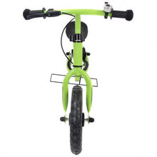 Load image into Gallery viewer, 12&quot; Four Colors Kids Balance Bike Scooter with Brakes and Bell-Green
