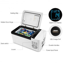 Load image into Gallery viewer, 16 Quart Portable Car Compressor Camping Refrigerator
