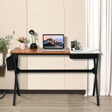 Load image into Gallery viewer, Writing Study Computer Desk with Drawer and Storage Bag-Natural

