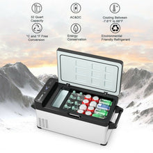 Load image into Gallery viewer, 32-Quart Compressor Camping Portable Car Cooler
