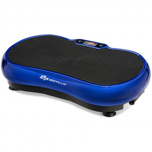 3D Vibration Plate Fitness Machine with Remote Control Bluetooth Loop-Blue