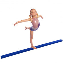 Load image into Gallery viewer, 8&#39; Gymnastics Performance Training Folding Floor Balance Beam-Blue
