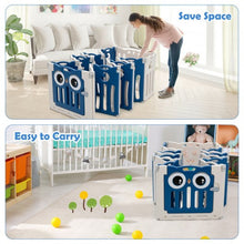 Load image into Gallery viewer, 16-Panel Baby Activity Center Play Yard with Lock Door -Blue
