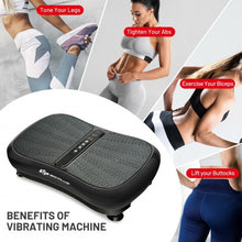 Load image into Gallery viewer, Vibration Platform Fitness Machine with Remote Control and Bluetooth Loop-Black
