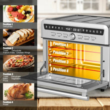 Load image into Gallery viewer, 26.4 Qt 1800W 10-in-1 Air Fryer Toaster Oven with Recipe
