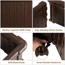 Load image into Gallery viewer, 2 PCS Raised Garden Rectangle Plant Box-Brown
