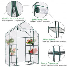 Load image into Gallery viewer, Portable Outdoor 4 Shelves Greenhouse
