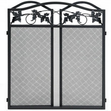 Load image into Gallery viewer, 3 Panel Foldable Steel Fireplace Screen Spark Guard Fence
