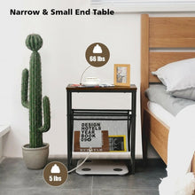 Load image into Gallery viewer, Narrow  Sling Industrial Accent Console Table

