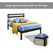Load image into Gallery viewer, Platform Bed Twin Size Bed Frame Wood Slat Support
