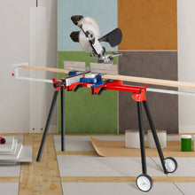 Load image into Gallery viewer, Folding Miter Saw Stand with Heavy Duty Saw Frame-Red
