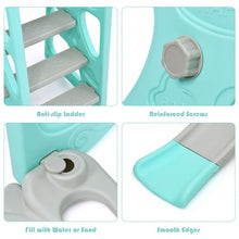 Load image into Gallery viewer, 3 in 1 Toddler Climber and Swing Set Slide Playset-Green
