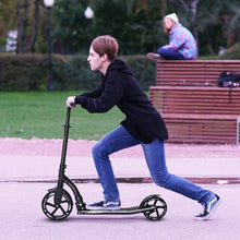 Load image into Gallery viewer, Adjustable Foldable Aluminum Kids Kick Scooter w/ Shoulder Strap-Black
