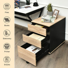 Load image into Gallery viewer, 3-Drawer Mobile File Cabinet for Home Office
