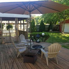 Load image into Gallery viewer, Outdoor Patio Rattan Wicker Steel Side Deck Table
