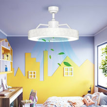 Load image into Gallery viewer, 23&quot; Ceiling Fan with LED Light and Remote Control-White
