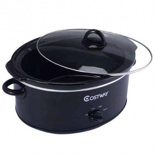 7 Quart Oval Electric Slow Cooker Cookware