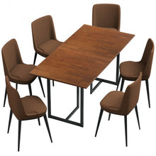 Load image into Gallery viewer, Metal Frame Wood Top Console Dining Table Rectangular Kitchen Table-60&quot; Desk
