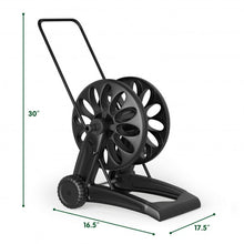 Load image into Gallery viewer, Garden Hose Reel Cart with Wheels Holds
