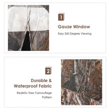 Load image into Gallery viewer, Portable Waterproof Hunting Tent w/ Mesh Windows
