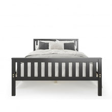 Load image into Gallery viewer, Full Size Wood Platform Bed with Headboard
