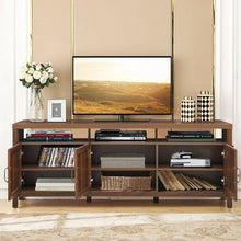 Load image into Gallery viewer, Storage TV Stand Entertainment Media Center for TV&#39;s up to 65&quot;-Walnut
