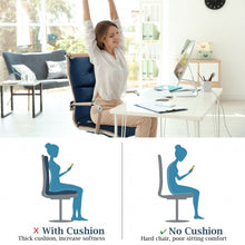 Load image into Gallery viewer, 22" x 44" Tufted Outdoor Patio Chair Seating Pad-Blue
