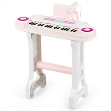 Load image into Gallery viewer, 37-key Kids Electronic Piano Keyboard Playset-Pink
