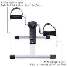 Load image into Gallery viewer, Folding Under Desk Indoor Pedal Exercise Bike for Arms Legs
